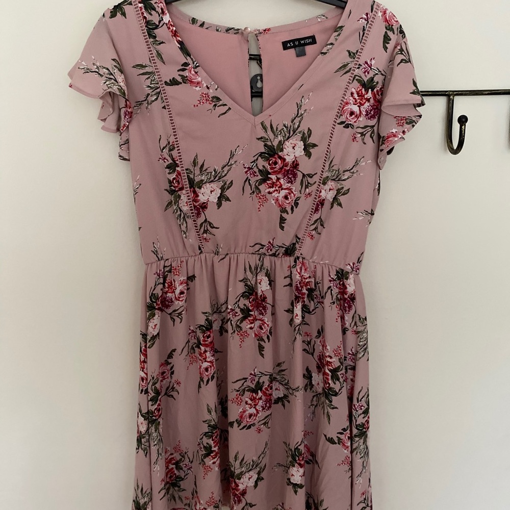 Pink A-Line Dress